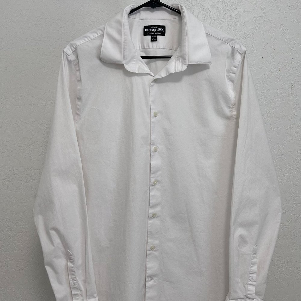 Express 1MX White Long Sleeve